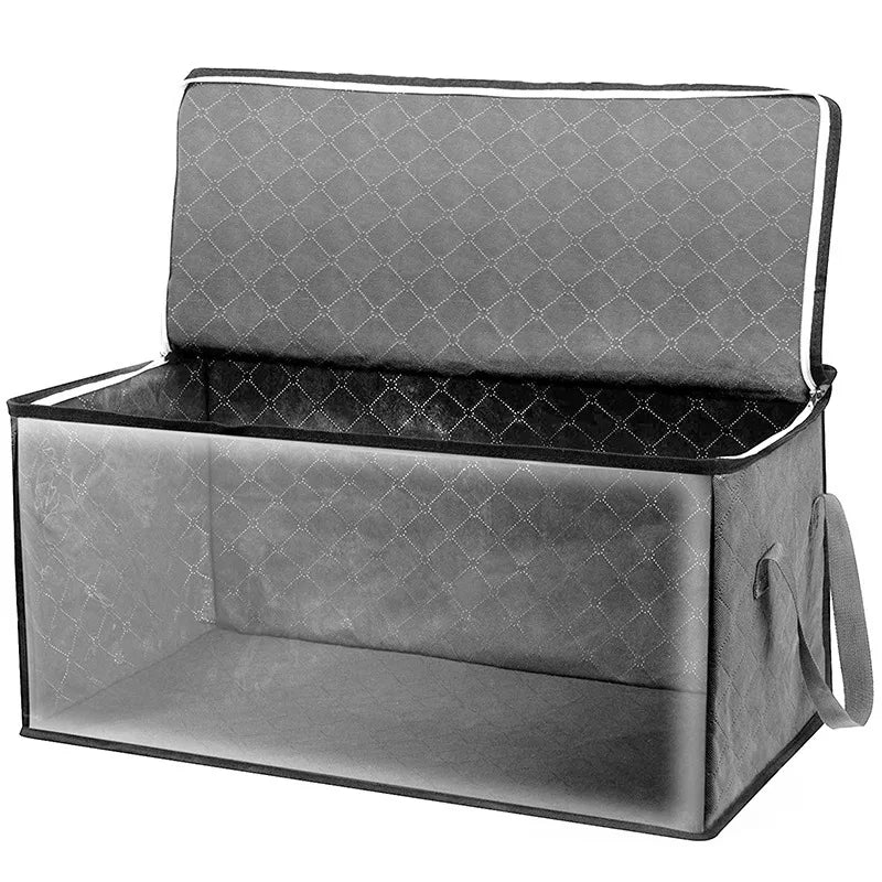 Collapsible Storage Box With Transparent Vinyl Lid on Luulla