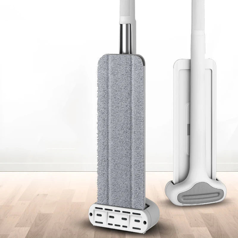 Compact Rotatable Floor Mop With Microfiber Pads on Luulla