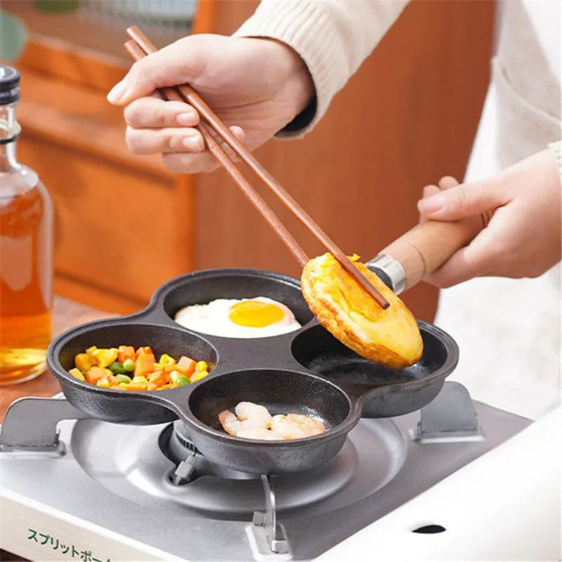 Multi-section Nonstick Frying Pan For Versatile Cooking on Luulla